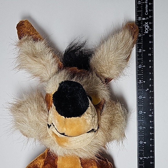 VTG Wile E. Coyote Plush Stuffed Animal 1992 Mighty Star Looney Tunes Warner Bro - Picture 12 of 16